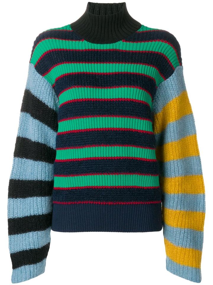 Kenzo Striped Knitted Jumper - Blue
