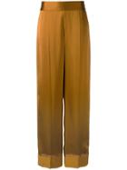 Maison Margiela Wide Leg Trousers - Brown