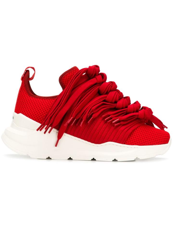 Ports 1961 Lace42 Fringed Sneakers - Red