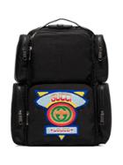 Gucci 80's Logo Patch Backpack - Black