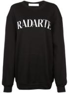 Rodarte Logo Print Sweatshirt - Black
