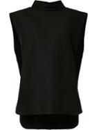 Marni - High Neck Top - Women - Cotton - 42, Black, Cotton