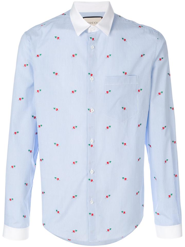 Gucci Heart Fil Coupé Duke Shirt - Blue