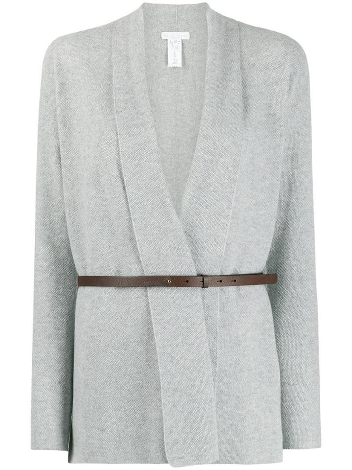 Fabiana Filippi Belted Wrap-around Cardigan - Grey