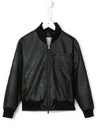 Lost And Found Kids - Classic Bomber Jacket - Kids - Cotton - 4 Yrs, Black