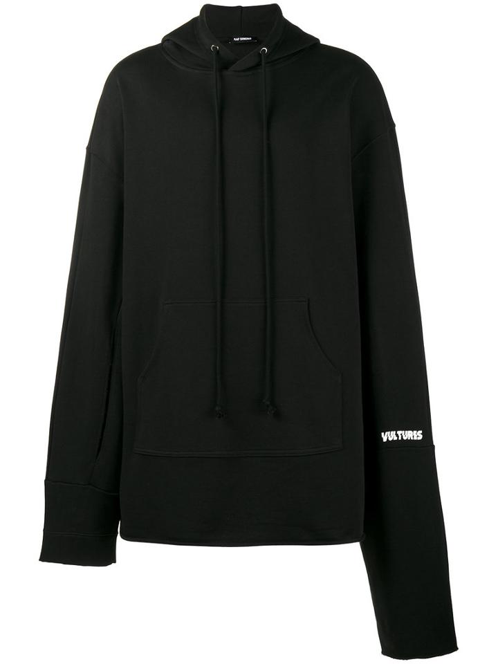 Raf Simons - Vultures Oversized Hoodie - Men - Cotton - One Size, Black, Cotton