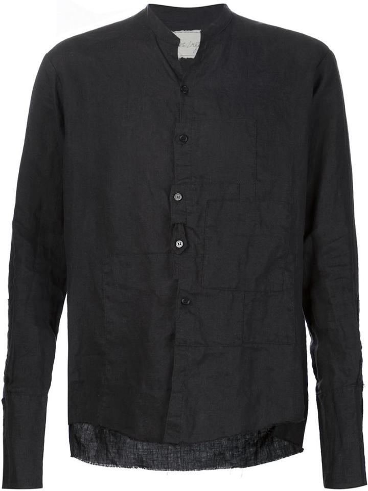 Greg Lauren 'waterfall Crooked Patchwork Studio' Shirt