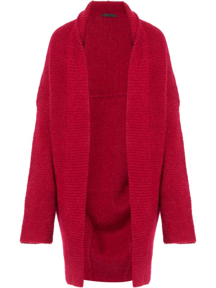 Haider Ackermann Ribbed Cardigan - Red