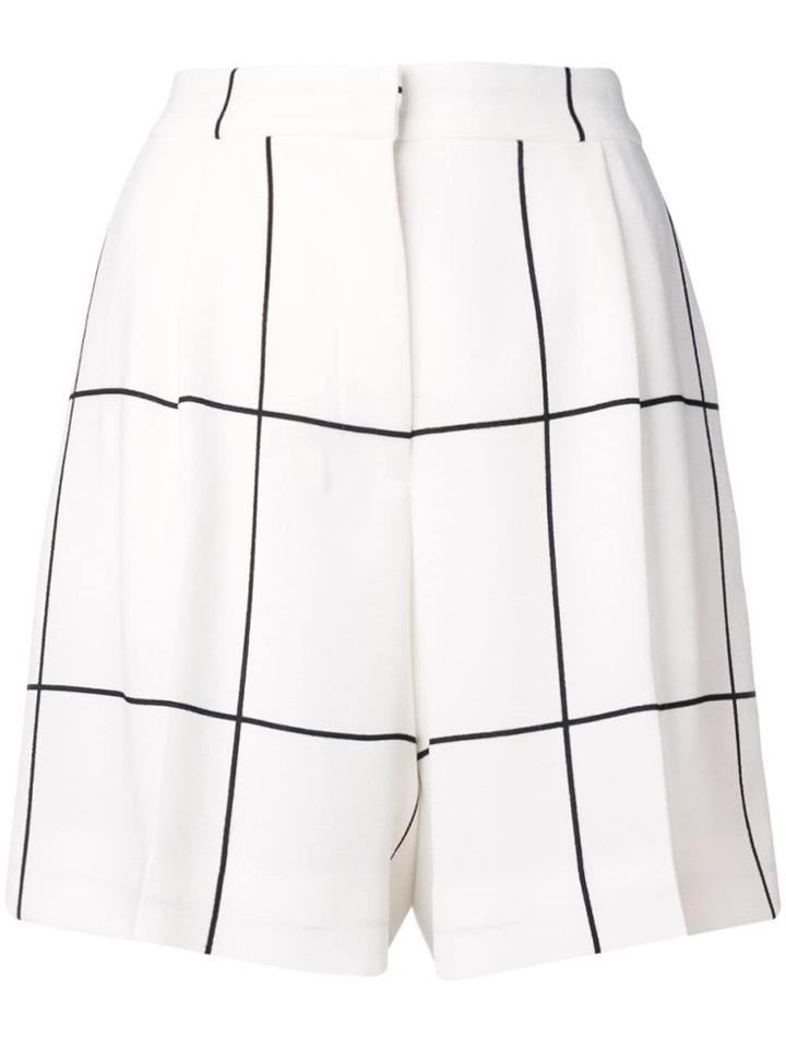 Iceberg Checked Shorts - White