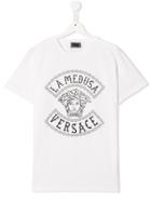 Young Versace Teen La Medusa Print T-shirt - White