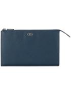 Salvatore Ferragamo Double Gancio Clutch Bag - Blue