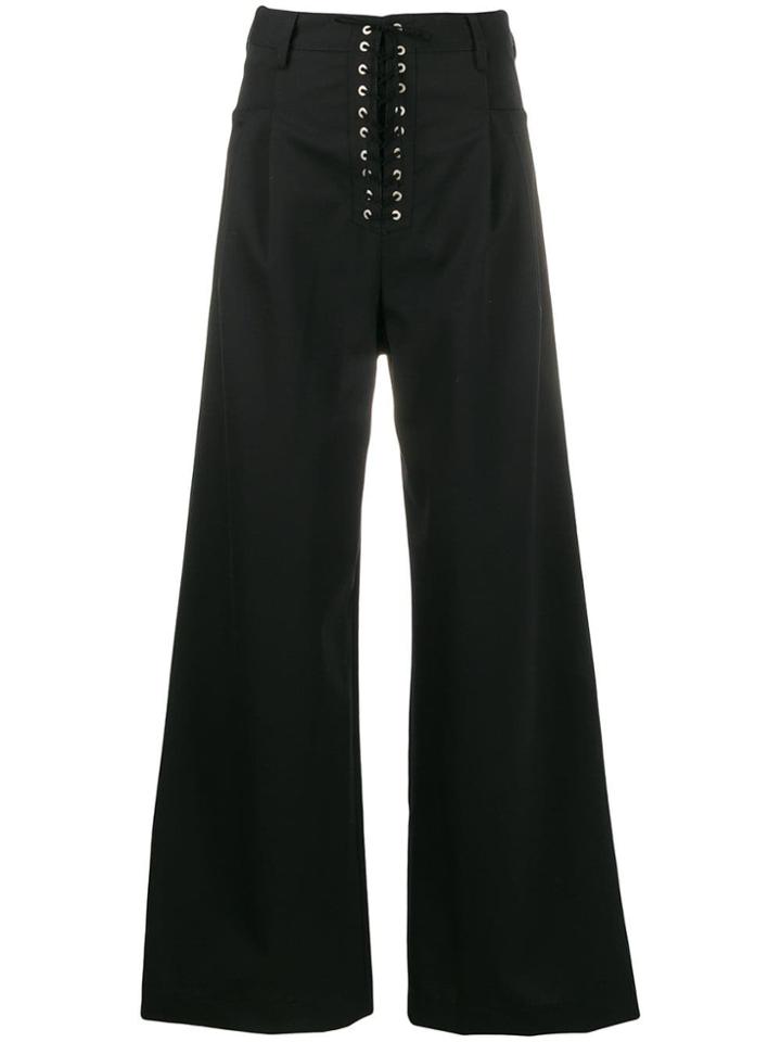 Unravel Project Wide-leg Trousers - Black
