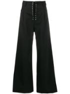 Unravel Project Wide-leg Trousers - Black