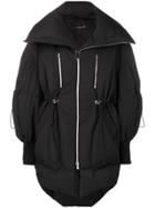 Chen Peng Zipped Padded Coat - Black