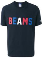 Champion - Champion X Beams Logo T-shirt - Men - Cotton - M, Blue, Cotton