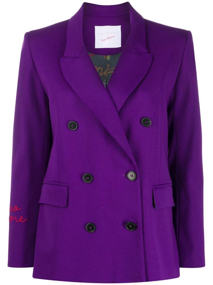 Giada Benincasa Double-breasted Jacket - Purple