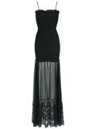 Giuliana Romanno Sheer Maxi Dress - Black