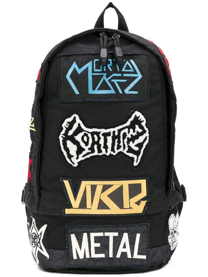 Ktz Embroidered Patch Backpack - Black