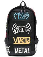 Ktz Embroidered Patch Backpack - Black