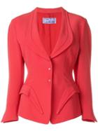 Thierry Mugler Pre-owned Fitted Jacket - Red