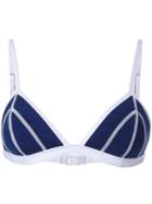 Duskii - 'monte Carlo' Slim Tri Bikini Top - Women - Neoprene - 14, Blue