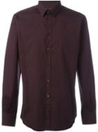 Dolce & Gabbana Classic Shirt, Men's, Size: 39, Pink/purple, Cotton/spandex/elastane