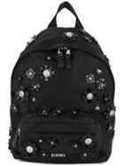 Versus Flower Embellished Backpack - Black