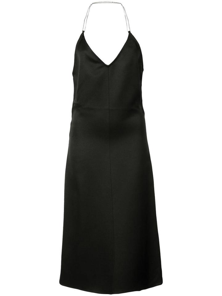 Barbara Casasola Flared Backless Dress - Black