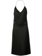 Barbara Casasola Flared Backless Dress - Black