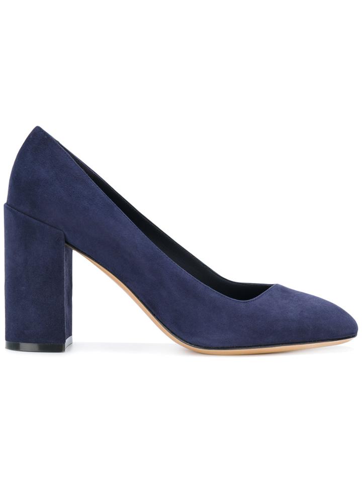 Salvatore Ferragamo Block Heel Pumps - Blue