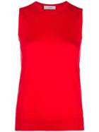 Pringle Of Scotland Knitted Tank Top - Red