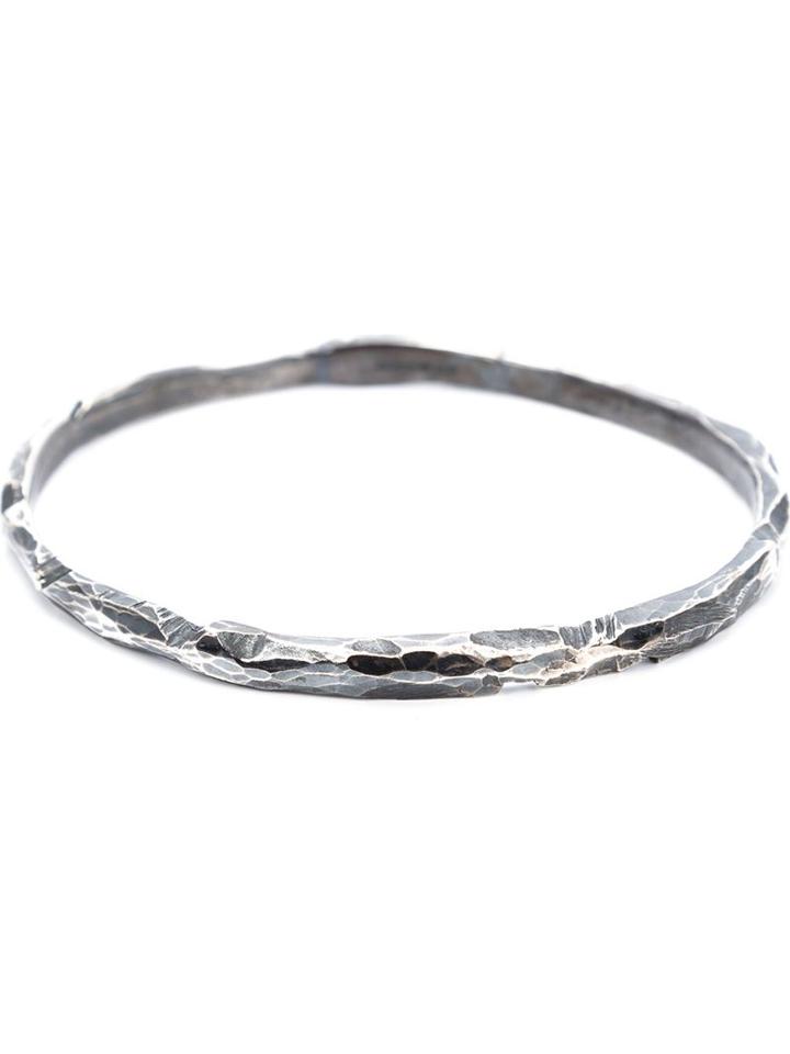 Chin Teo 'love' Bangle, Men's, Size: 4, Metallic
