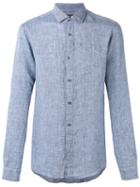 Michael Kors Chambray Shirt, Men's, Size: Small, Blue, Linen/flax