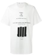 Julius Lettering Print Boxy T-shirt - White
