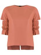 Andrea Bogosian - Leather Top - Women - Leather - P, Women's, Brown, Leather