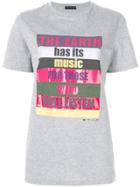 Etro Slogan Print T-shirt - Grey
