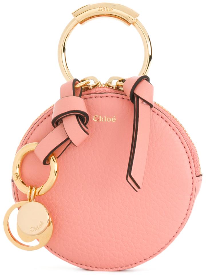 Chloé Round Coin Purse - Pink & Purple