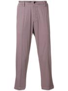 Low Brand Cropped Chinos - Pink & Purple