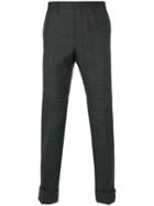 Prada Plaid Tailored Trousers - Grey