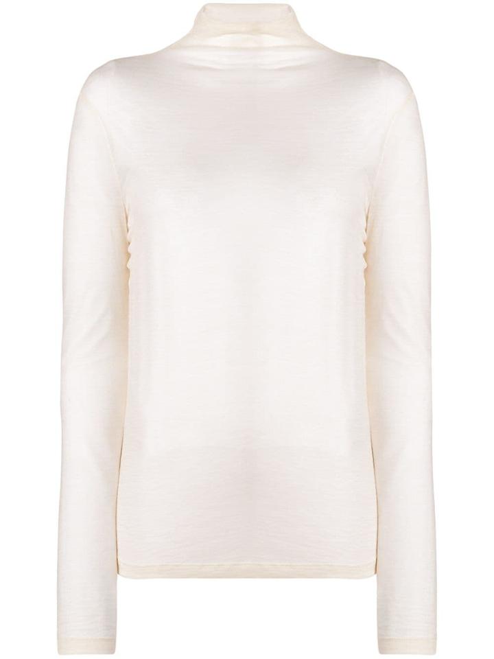 Semicouture Turtleneck Jumper - Nude & Neutrals