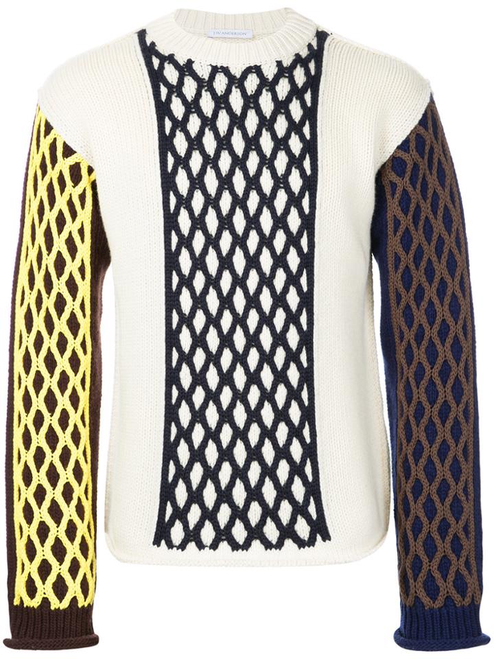 Jw Anderson Cable Knit Turtle Neck - White