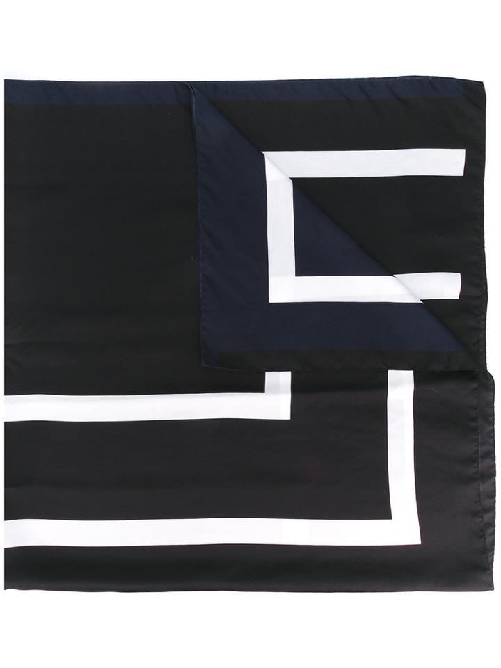 Faliero Sarti Striped Scarf, Women's, Blue, Silk