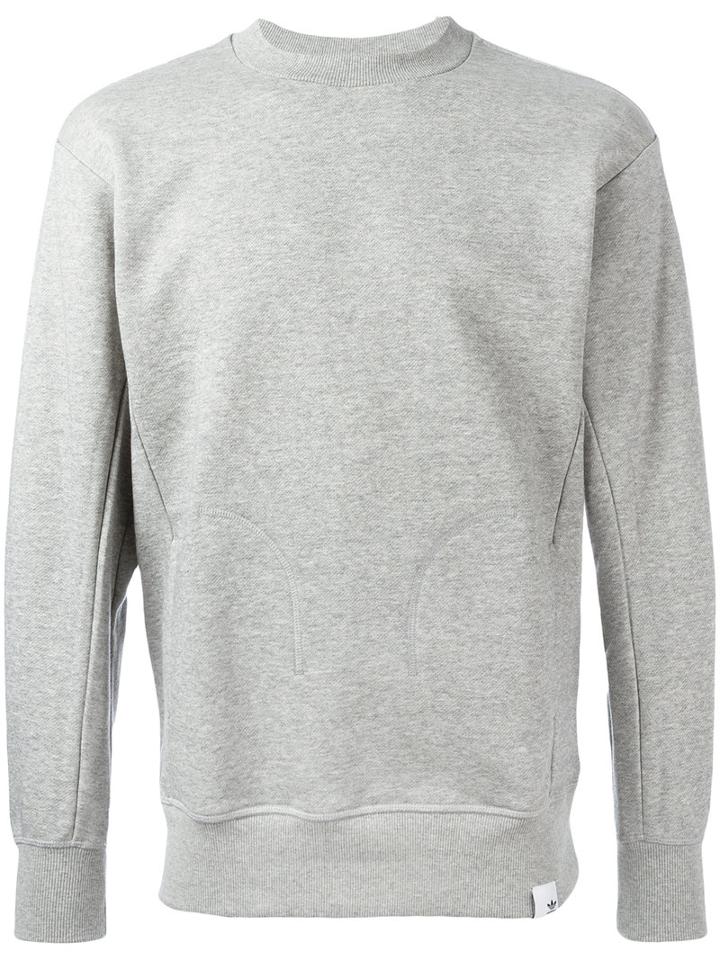 Adidas Originals - Crew Neck Jumper - Men - Cotton - S, Grey, Cotton