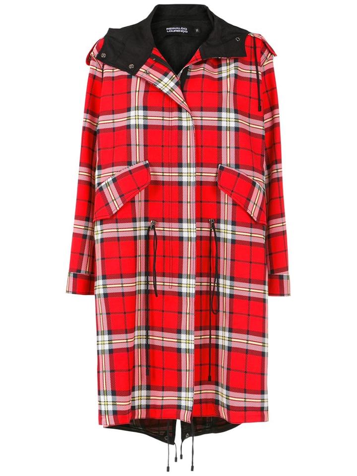Reinaldo Lourenço Check Hoodie - Red
