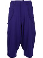 Y-3 Drop-crotch Shorts, Men's, Size: M, Pink/purple, Cotton/polyester