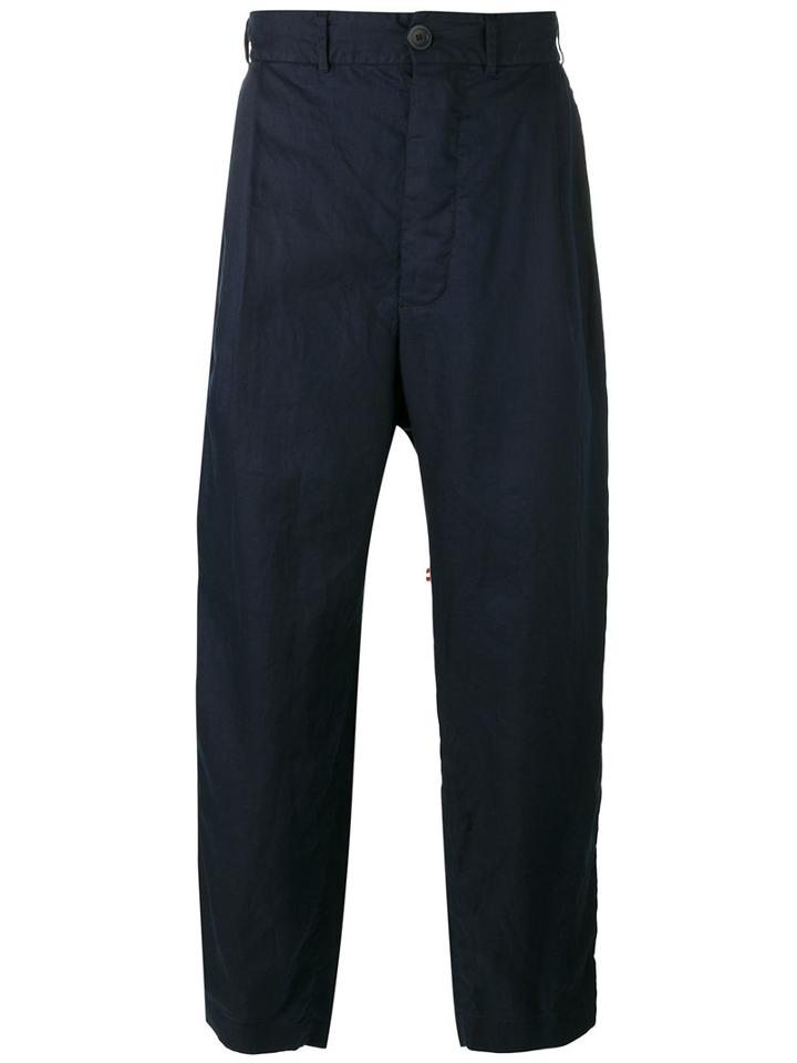 Casey Casey Loose-fit Trousers, Men's, Size: Medium, Blue, Cotton