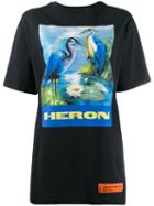 Heron Preston Oversized Heron Print T-shirt - Blue