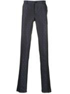 Etro Pattern Embroidered Trousers - Blue