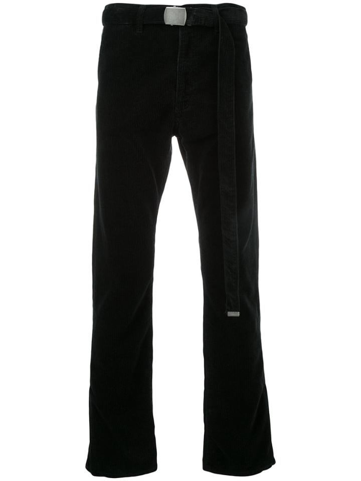 Doublet Belted Corduroy Trousers - Black