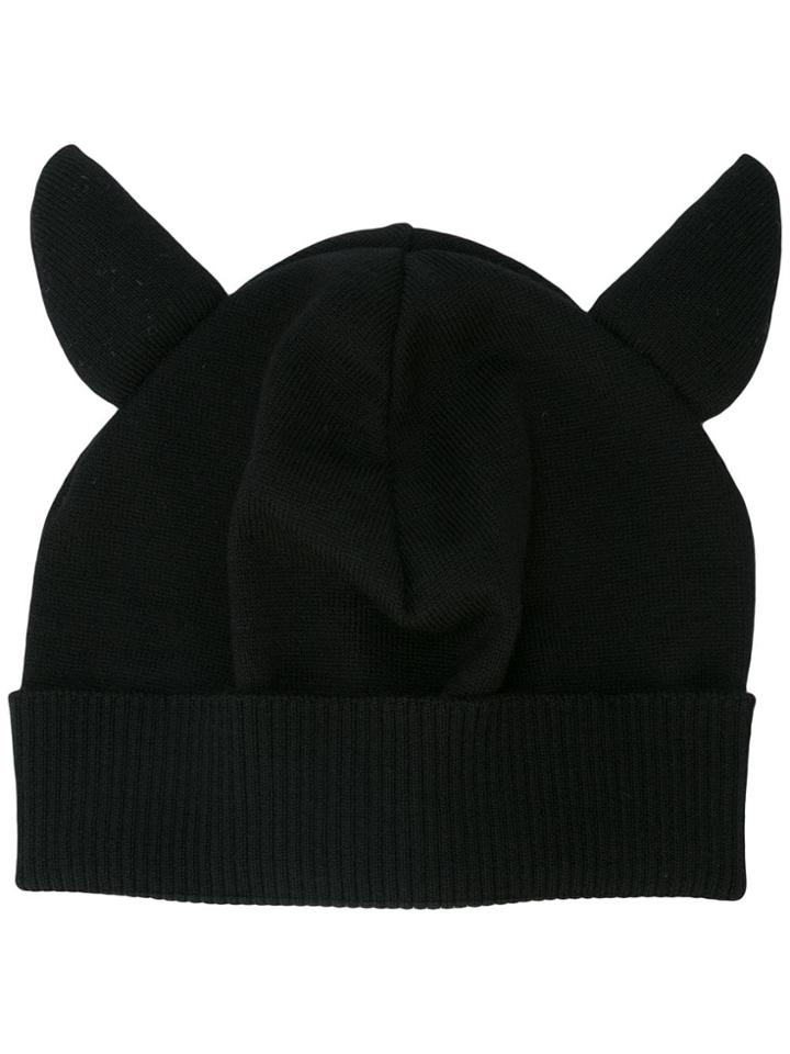 Moschino Animal Ears Beanie - Black